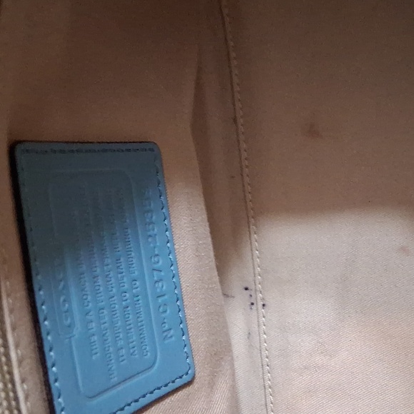 Coach Chelsea Carryall Elegant Robin Egg Blue Leather Satchel Bag - Picture 11 of 11